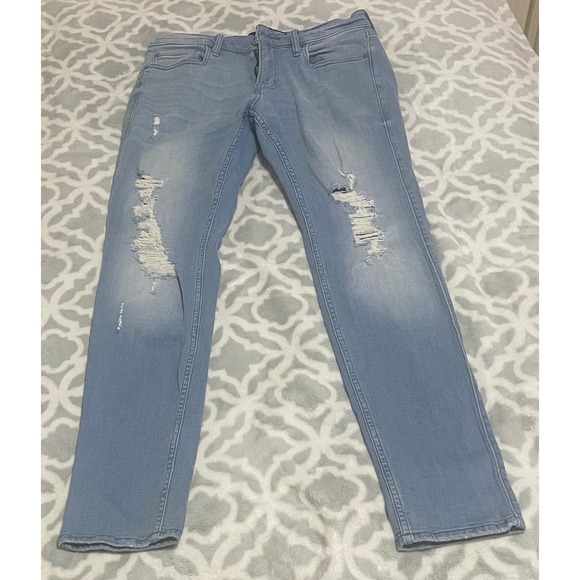 Hollister Other - Hollister California Advanced Stretch Skinny Jeans‎ Men Distressed Light Wash